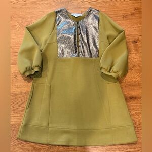 Olive and Gold Buru Dress